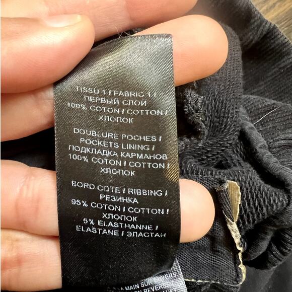 Balmain | Women's Zip Pocket Pull On Cotton Jogger Sweatpants Black Size Medium - Picture 8 of 11